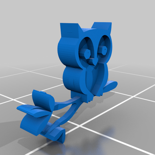 MeshBody3.png Free STL file Owl・Template to download and 3D print, blin