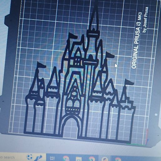 cinderella castle stencil