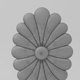 wf2.jpg Oval ribbed rosette onlay relief 3D print model