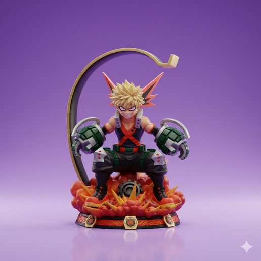anime desk accessory Stylish anime figurine stand headphone holder 3D Printable STL Model 3d printable headphone stand Download
