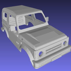 foto 100.png Fichier STL Suzuki Samurai SJ-410 Carrosserie imprimable Suzuki Samurai・Plan pour imprimante 3D à télécharger