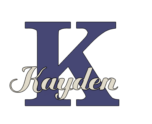 deco Letter K Kayden customizable