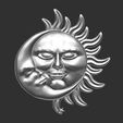 5.jpg Sun and Moon Pendant 3D print model