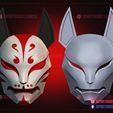 Aragami_Kitsune_mask_3d_print_model_11.jpg Aragami 2 Mask - Kitsune Mask for Cosplay - Halloween Costume