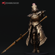 ZENBRUSH3D Darksoul - Dragon Slayer Ornstein  3D PRINTING MODEL STL