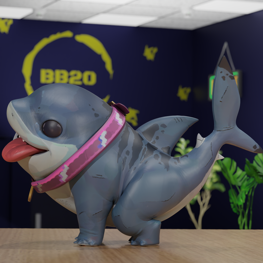 🦈 JEFF THE LANDS SHARK OF MARVEL RIVALS V2・ STL File for