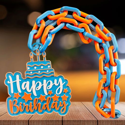 HAPPY BIRTHDAY CAKE CHAIN