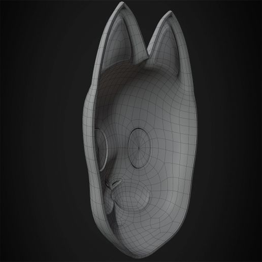 GohanMask_frame_0090_wireframe.jpg Dragon Ball Grandpa Son Gohan Mask for Cosplay