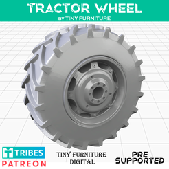 TractorWArt.png Файл STL Тракторное колесо・Модель для печати в 3D скачать