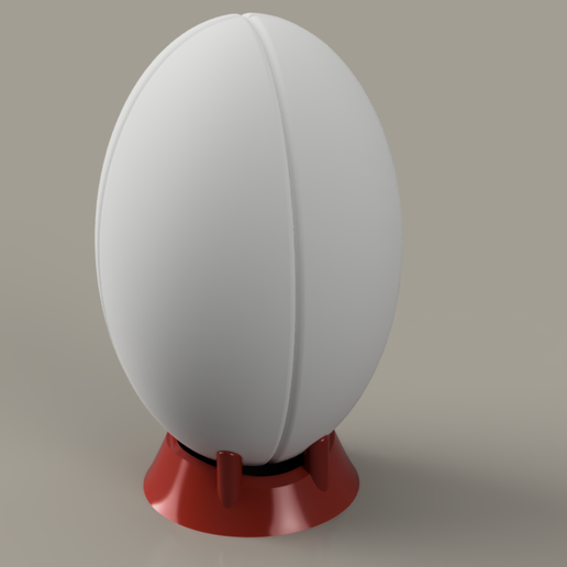 Rugby ball and tee - 3D model önizlemesi