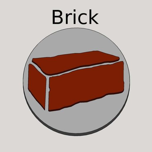 MtGCounterBrick1.jpg Free STL file Magic: The Gathering Counters / Chips UPDATED 5-3-2019 (Life, Mana, Abilities, Loyalty, Energy, Power, Toughness) MtG #MtGCounters・3D printable model to download, tonyyoungblood