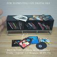 ENZO-RECORD-STORAGE-MEDIA-CONSOLE-MINIATURE3.jpg MINIATURE ENZO Record Storage Media Console | Home Music Studio Miniature Furniture Collection