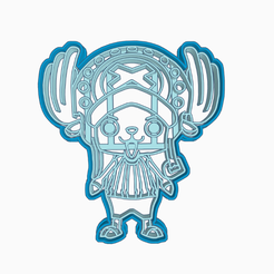 WAWGG.png STL file TONY TONY CHOPPER - COOKIE CUTTER ONE PIECE ANIME CHIBI / COOKIE CUTTER・3D printer design to download