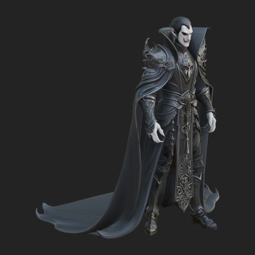 Vampire Lord Statue Design 1 - 3D Print Model