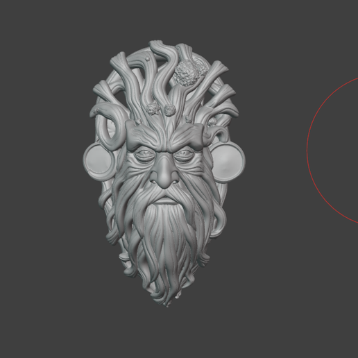 Old man tree spirit wall mount