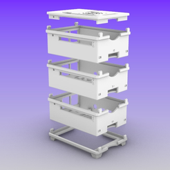 Satcking_Raspberry_pi_4_case_3.PNG Raspberry Pi 4 Modular Stacking Cluster Case