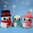 FM-2.jpg Knitted Snowman Family (Multiparts)