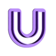 U_Ucase.stl squid game - alphabet font - cookie cutter