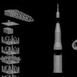 24.jpg Nasa Saturn V Rocket and Launch Pad Apollo 3D model, file STL OBJ for 3D Printer