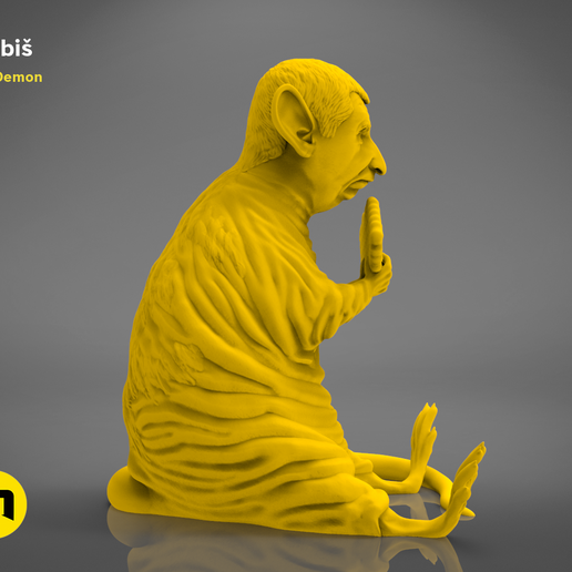 Babis_krysa_orange-Studio-9.984.png Télécharger fichier OBJ Hrabis - Caricature du premier ministre tchèque • Objet imprimable en 3D, 3D-mon