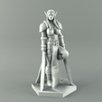 warrior2.png ELF WARRIOR FEMALE CHARACTER GAME FIGURE 3D print model