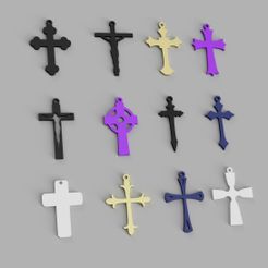CRUZ_CRISTO_-_BUNDLE_2023-Nov-30_03-47-31AM-000_CustomizedView9008823337.jpg Крест католический - комплект из подвески/брелка/кольца