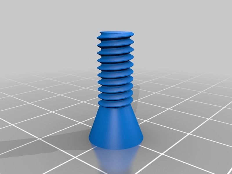 Free STL file Simple threaded knob 1/4 20.・3D printer design to
