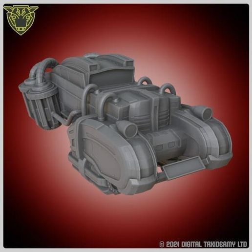 Mk1 Hover Station Wagon Prototype STL - Sci-Fi Dieselpunk Vehicle 3D Printable Model Retro Futuristic Hover Wagon