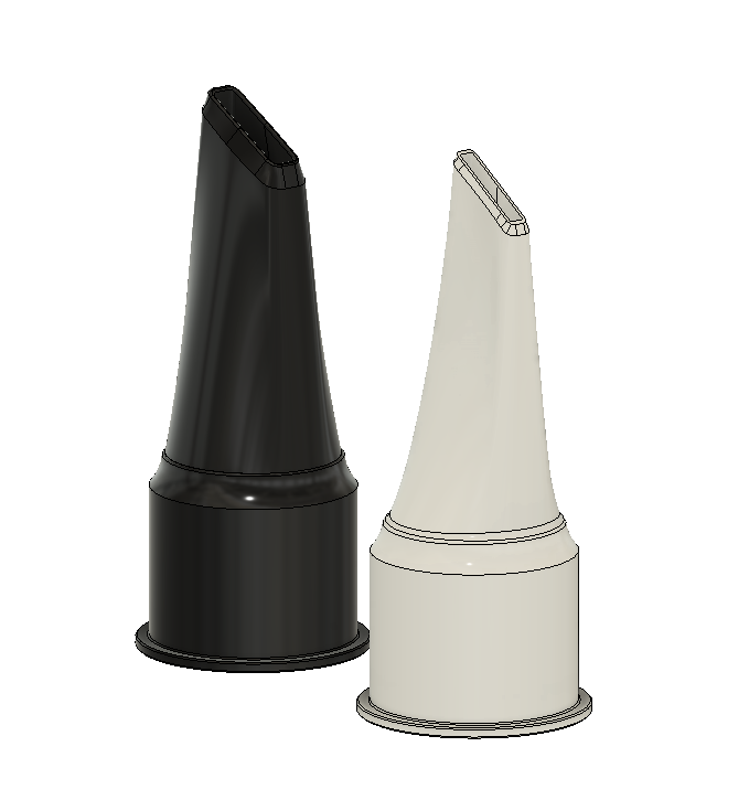 Fusion360_KfCECrqYa4.png Free STL file Fine vacuum nozzles - narrow chisel tip for tight places・3D printing design to download, HavokTheorem