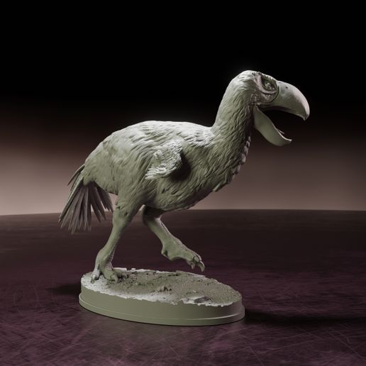 🏃 Brontornis running - pre-supported prehistoric bird・ STL File for ・Cults