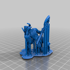SupBattleAxe.png Download free STL file Minotaur • 3D print object, PrintedSun