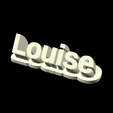 Louise.png 3D PLAQUE NOM PERSONNALISÉS POUR LE TOP 2000 DES PRÉNOMS