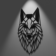low-poly-wolf-render-2.png Wall Picture - Low Poly Wolf