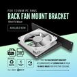 1.jpg 10-Inch 1U Rack Mount Fan Bracket for 120mm PC Fans - STL & 3MF Files, Custom Design for Homelab Cooling, Edge Computing, AI Rack Solutions, High-CFM Modular Build