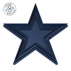 NFL-Dallas-Cowboys_8cm_2pc_CP.png STL file Dallas Cowboys - NFL - Cookie Cutter - Fondant - Polymer Clay・Model to download and 3D print