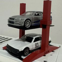 Hot Wheels & Matchbox Apilador de Doble Pletina Aparcamiento Elevador Tamaño 1:64