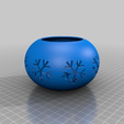 Christmas_Tea_Light_Holder.png Download free STL file Christmas Tea Light Candle Holder • 3D printable template, TresaRyGoul
