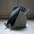 Diver_ElephantSupportPotablePotCrayon2.jpg STL-Datei Diver - Elefant Tragbarer Ständer und Stifteköcher・3D-Drucker-Vorlage zum herunterladen