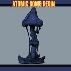 nuclear.jpg post-apocalyptic mushroom cloud miniature for ABS resin