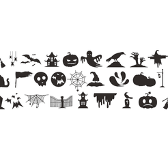 assembly1.png HALLOWEEN WALL ART (3) - PACK of 31 models