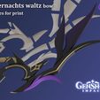4.jpg Fischl’s bow Mitternachts waltz 3d print stl files for genshin impact cosplay prop