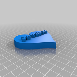 je_t_aime.png Free 3D file Je t'aime écrit sur un cœur magnétique・3D printable model to download
