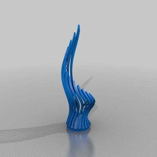 Curl Vase 1 - 3D model önizlemesi