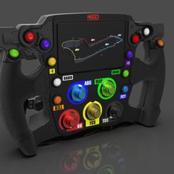 HTEK_H00234-Camera-5.161.jpg 3D file HTEK H004 Steering Wheel・3D printable model to download