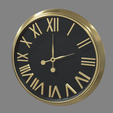 Modern_Luxury_Clock_01_Render_01.png Luxury Watch // Black and Gold // Design 01