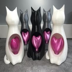 Img_3347.jpg Free 3D file Lucy the heart-turning cat・3D printable model to download