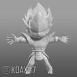 vegeta_base_square_final-flash.jpg Archivo STL Vegeta - Saga Saiyan Set de 4・Modelo para descargar y imprimir en 3D
