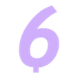 6.STL STL-Datei Ornament Table Number・3D-druckbare Vorlage zum herunterladen