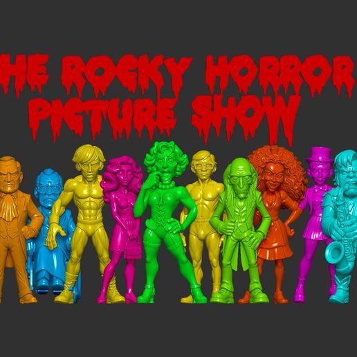 🖼️ Rocky Horror Picture Show Figure Set・ STL File for 3D