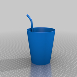 7f3576327d0310362a647500092e7164.png Free 3D file Glass drinking straw Bicchiere con cannuccia・3D printer design to download